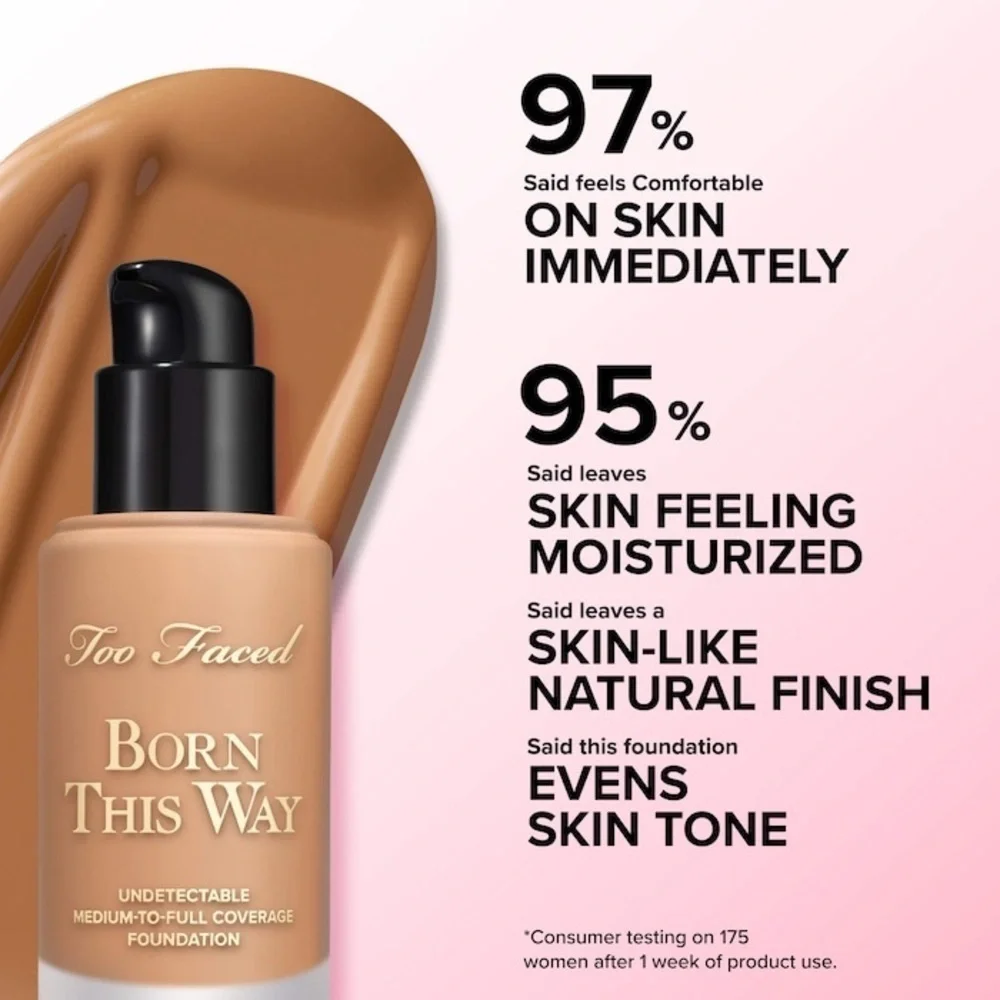 🆕 TOO FACED Born This Way Undetectable Medium Coverage Foundation MAPLE NIB